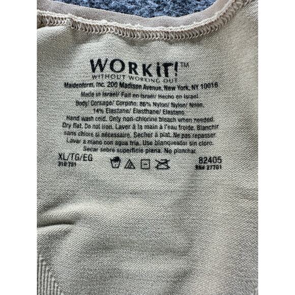 NWOT Work It Beige Sleeveless Shapewear Under Tank Top Women's Size XL - Picture 3 of 5